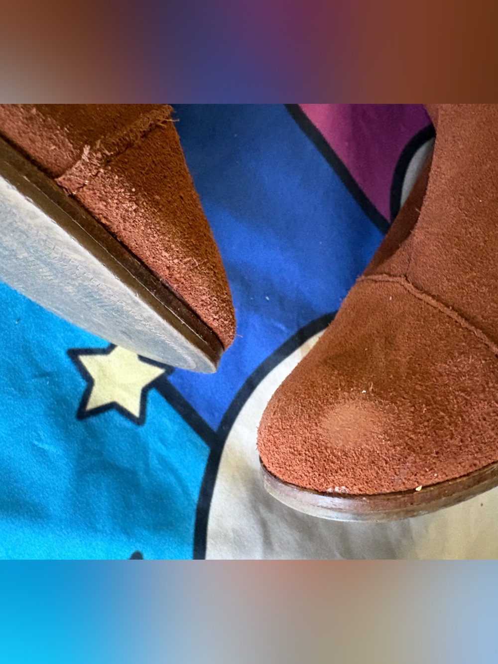 Toms Rust Suede Ankle Booties - Picture 3 of 16